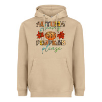 Mushroom autumn leaves and pumpkins please Heavyweight Hoodie - CowGirlArtShop