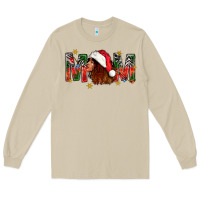 Mushroom Western Mom With Woman In Santa Hat Long Sleeve Tee - BundleAndBundleShop