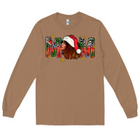 Toasted Coconut Western Mom With Woman In Santa Hat Long Sleeve Tee - BundleAndBundleShop