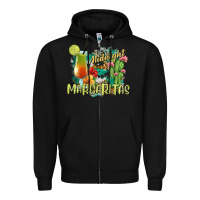 Black Midnight Margaritas Zipper Hoodie - texasbilliewilder