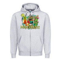Heather Grey Midnight Margaritas Zipper Hoodie - texasbilliewilder