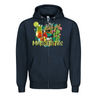Navy Midnight Margaritas Zipper Hoodie - texasbilliewilder