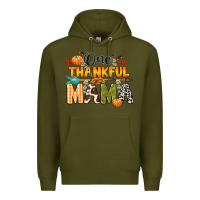 Army Green one thankful mama Premium Hoodie - CowGirlArtShop