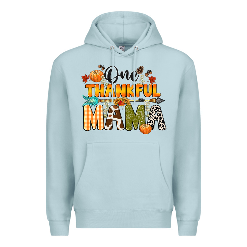 One Thankful Mama Premium Hoodie by CowGirlArtShop | Teevron