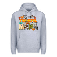 Heather Grey one thankful mama Premium Hoodie - CowGirlArtShop