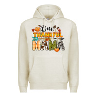 Oatmeal Heather one thankful mama Premium Hoodie - CowGirlArtShop