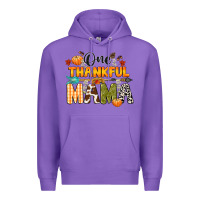 Purple one thankful mama Premium Hoodie - CowGirlArtShop