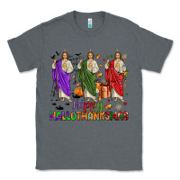 Charcoal Heather san judas happy  hallothanksmas Classic Tee - JahusDesignShop