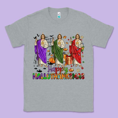 San Judas Happy  Hallothanksmas Classic Tee Designed By Jahusdesignshop