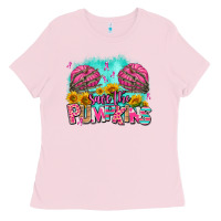 Bubblegum Pink save the pumpkins Ladies Tee - AdoDesignShop