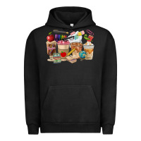 Pigment Black Teacher Coffee Cups Urban Hoodie - FaDigitalArtStudio