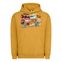 Pigment Peanut Butter Teacher Coffee Cups Urban Hoodie - FaDigitalArtStudio