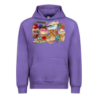 Tulip Teacher Coffee Cups Urban Hoodie - FaDigitalArtStudio