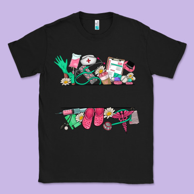 Custom Name Nurse Classic Tee Designed By Nancycooperartshop