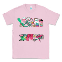 Bubblegum Pink custom name nurse Classic Tee - NancyCooperArtShop