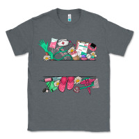 Charcoal Heather custom name nurse Classic Tee - NancyCooperArtShop