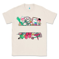 Natural custom name nurse Classic Tee - NancyCooperArtShop