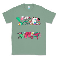 Sage custom name nurse Classic Tee - NancyCooperArtShop