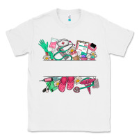White custom name nurse Classic Tee - NancyCooperArtShop