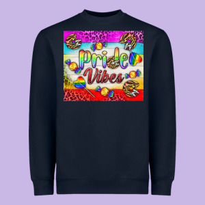Pride Vibes Lgbtq+ Tumbler Heavyweight Sweatshirt Designed By Bundleandbundleshop