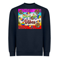 Navy Pride Vibes LGBTQ+ Tumbler Heavyweight Sweatshirt - BundleAndBundleShop
