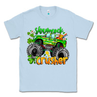 Dusty Blue Shamrock Crusher Classic Tee - CowhideDigitalArt
