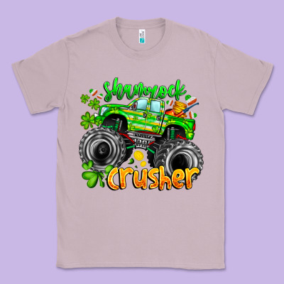 Shamrock Crusher Classic Tee Designed By Cowhidedigitalart