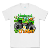 White Shamrock Crusher Classic Tee - CowhideDigitalArt
