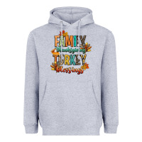 Heather Grey family thanksgiving turkey blessing Heavyweight Hoodie - CowGirlArtShop