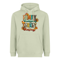 Matcha family thanksgiving turkey blessing Heavyweight Hoodie - CowGirlArtShop