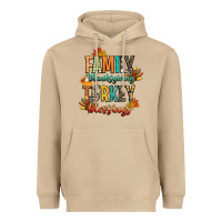 Mushroom family thanksgiving turkey blessing Heavyweight Hoodie - CowGirlArtShop
