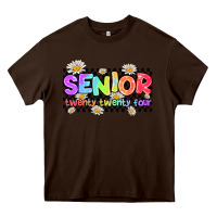 Chocolate Brown senior twenty twenty four Heavy Core Tee - AdoDesignShop