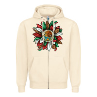 Sandshell Mexican Sunflower Zipper Hoodie - texasbilliewilder