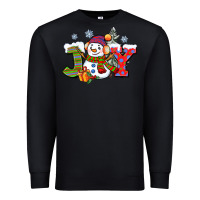 Black christmas joy snowman Premium Sweatshirt - CowGirlArtShop