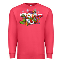 Cardinal christmas joy snowman Premium Sweatshirt - CowGirlArtShop