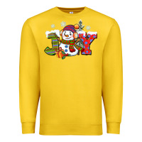 Lemon christmas joy snowman Premium Sweatshirt - CowGirlArtShop