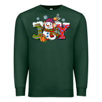 Sports Green christmas joy snowman Premium Sweatshirt - CowGirlArtShop