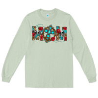 Matcha Western Mom With Cross Long Sleeve Tee - BundleAndBundleShop