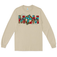 Mushroom Western Mom With Cross Long Sleeve Tee - BundleAndBundleShop