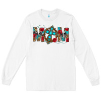 White Western Mom With Cross Long Sleeve Tee - BundleAndBundleShop