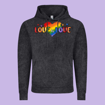 Love Is Love Lgbtq Vintage Hoodie Designed By Maliassmallbusiness