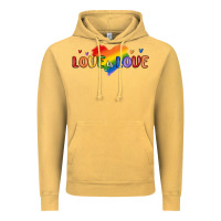 Vintage Mustard love is love lgbtq Vintage Hoodie - MaliasSmallBusiness