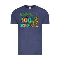 Vintage Denim roaring into 100 day of school Vintage Tee - MaliasSmallBusiness