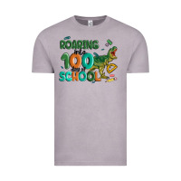 Vintage Zinc roaring into 100 day of school Vintage Tee - MaliasSmallBusiness
