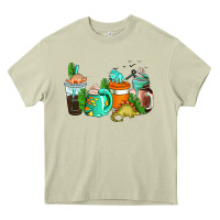 Mossy dinosaur coffee cups Heavy Core Tee - AdoDesignShop