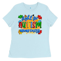 Baby Blue fight for autism awareness Ladies Tee - Artiststas