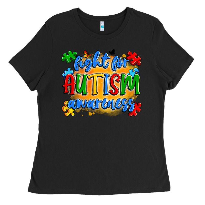 Fight For Autism Awareness Ladies Tee by Artiststas | Teevron