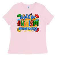 Bubblegum Pink fight for autism awareness Ladies Tee - Artiststas