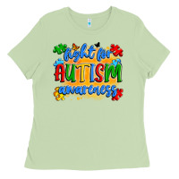 Matcha fight for autism awareness Ladies Tee - Artiststas