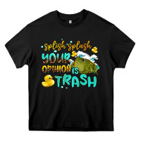 Black splish splash your opinion is trash Heavy Core Tee - AdoDesignShop